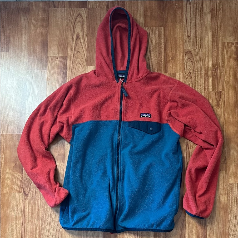 Patagonia | kids | Two-Tone Red and Blue Fleece | Jacket | XL kids 14 years